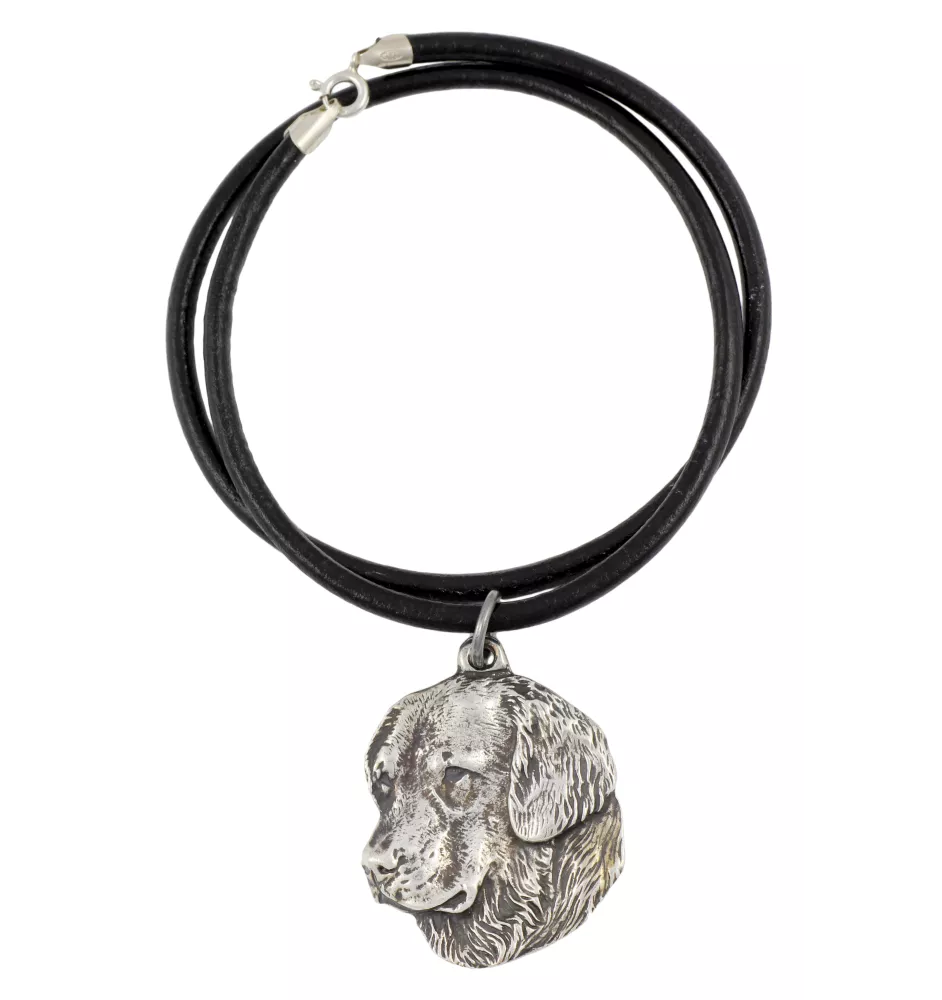 Golden Retriever - collier avec un chien, pendentif en plaqué argent pour les fans de chiens, bijoux uniques de la marque Art-Dog