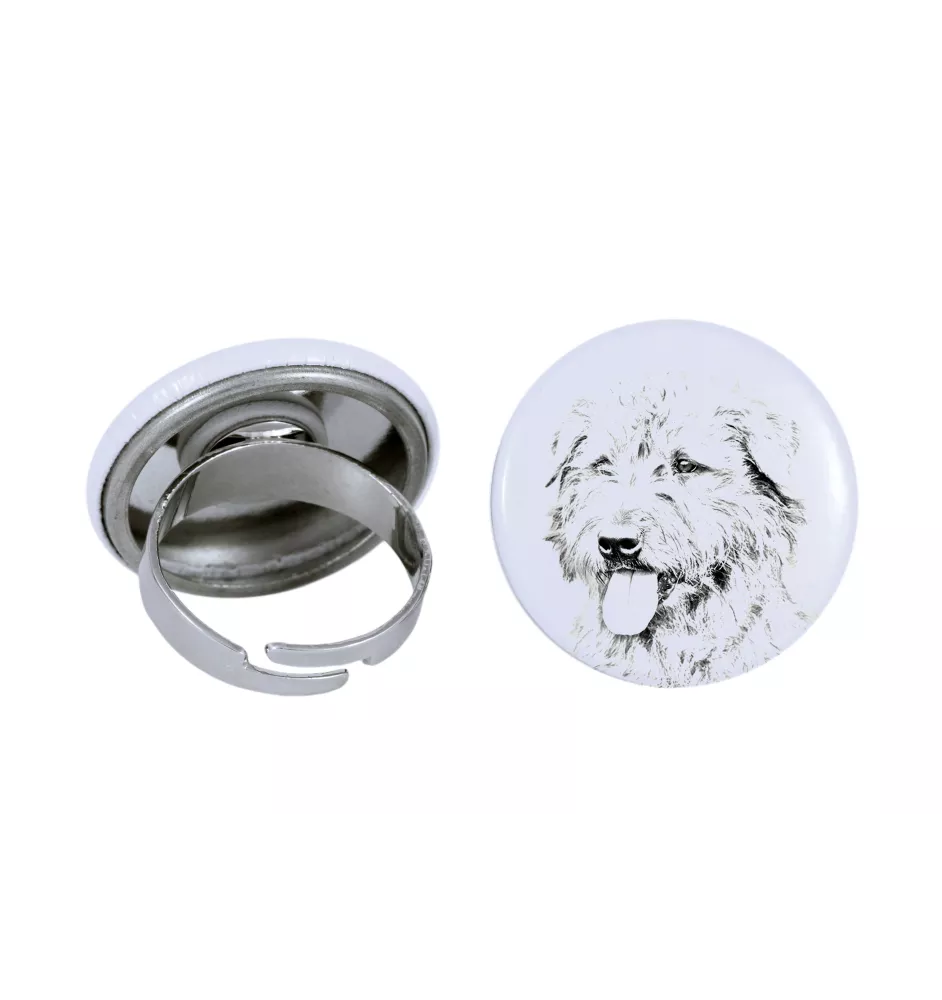 Glen of Imaal Terrier pierścionek z psem mały Art-Dog