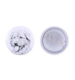 Terrier Irlandais Glen Of Imaal, Glen of Imaal Terrier - badge avec votre chien, ajoutez votre propre photo, marque Art-Dog