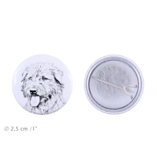 Terrier Irlandais Glen Of Imaal, Glen of Imaal Terrier - badge avec votre chien, ajoutez votre propre photo, marque Art-Dog