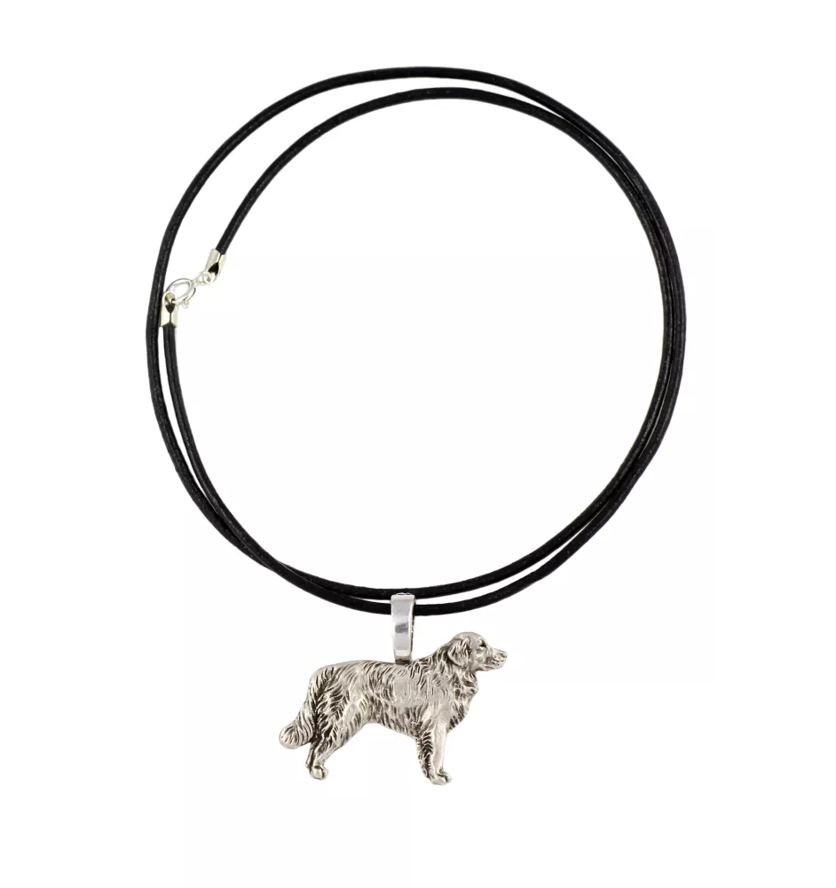 Golden Retriever - Hundehalsband, versilberter Anhänger für den Hundeliebhaber, dezenter Schmuck von Art-Dog