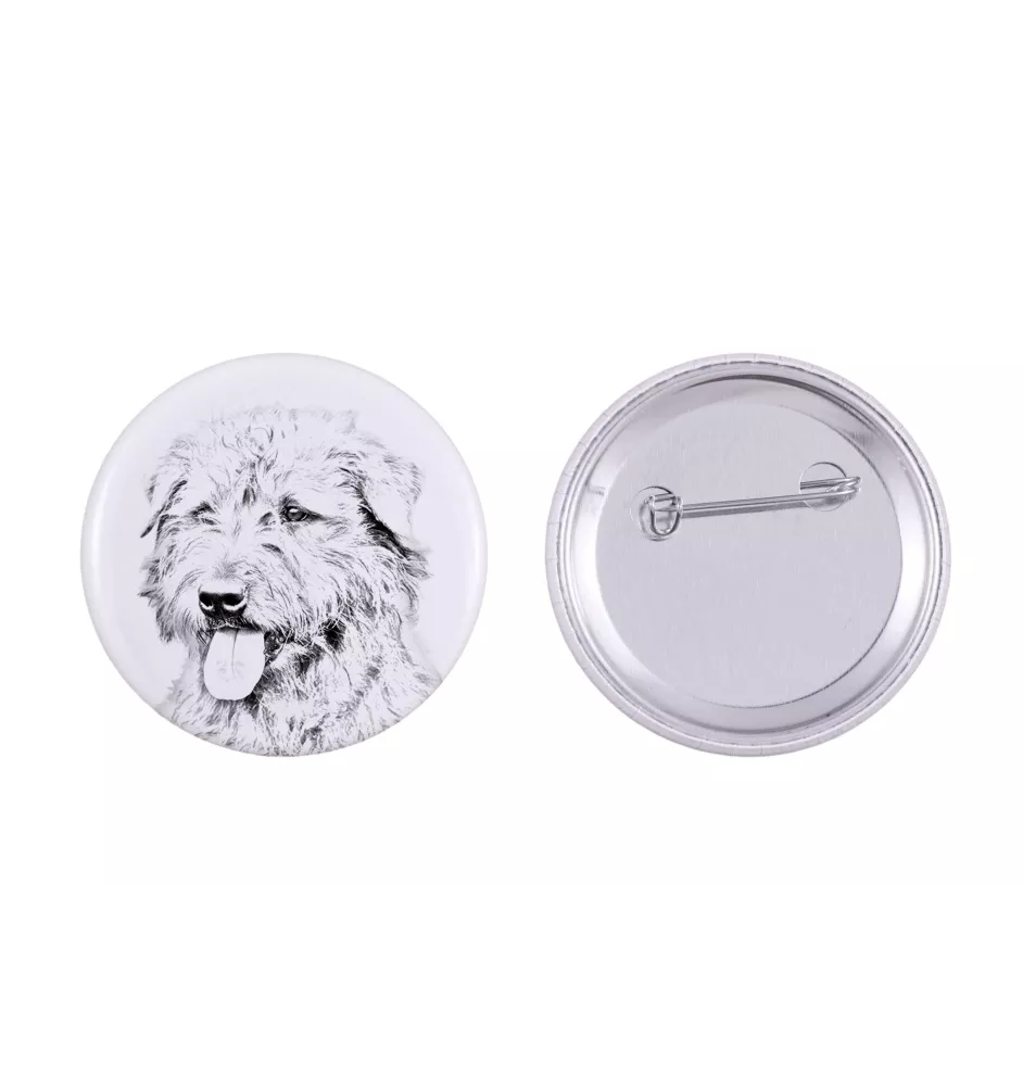 Terrier Irlandais Glen Of Imaal, Glen of Imaal Terrier - badge avec votre chien, ajoutez votre propre photo, marque Art-Dog