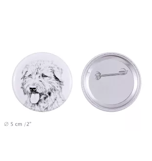 Glen of Imaal Terrier przypinka z psem duża Art-Dog