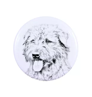 Terrier Irlandais Glen Of Imaal, Glen of Imaal Terrier - badge avec votre chien, ajoutez votre propre photo, marque Art-Dog