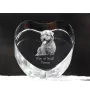 Glen of Imaal Terrier, Irish Glen of Imaal Terrier - a photo of a dog in crystal, crystal heart, unique photo frame from the Art-Dog brand