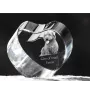 Glen of Imaal Terrier, Irish Glen of Imaal Terrier - a photo of a dog in crystal, crystal heart, unique photo frame from the Art-Dog brand