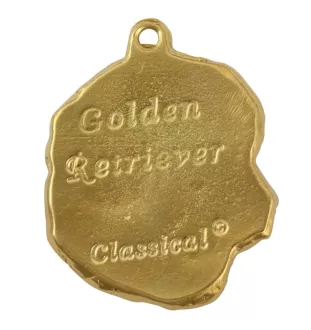 Golden Retriever - Hundehalsband, vergoldeter Anhänger für Hundefans, einzigartiger Schmuck der Marke Art-Dog