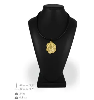 Golden Retriever - Dog necklace, gold-plated pendant for dog fan, unique jewellery by Art-Dog brand