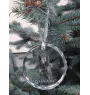 Setter Gordon  - boule de Noël en cristal avec une photo, photo de chien dans le cristal, décoration personnalisée pour sapin de Noël de la marque Art-Dog