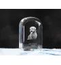 Terrier Irlandais Glen Of Imaal, Glen of Imaal Terrier - un cube de cristal avec une photo, une photo de chien dans le cristal, un presse-papiers cubique de la marque Art-Dog