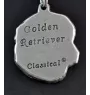 Golden Retriever - Collier de chien dans une boîte cadeau, médaillon argenté pour fan de chien, pendentif remarquable de la marque Art-Dog