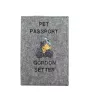 Setter Gordon  - Porte passeport pour chien, porte document, cadeau pour le voyageur de la marque Art-Dog
