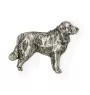 Golden Retriever  - Versilberte Hundebrosche, elegante Anstecknadel, Jackenreversschmuck der Marke Art-Dog