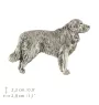 Golden Retriever  - Versilberte Hundebrosche, elegante Anstecknadel, Jackenreversschmuck der Marke Art-Dog