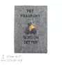 Gordon setter - Dog passport case, document case, gift for the traveller from the Art-Dog brand