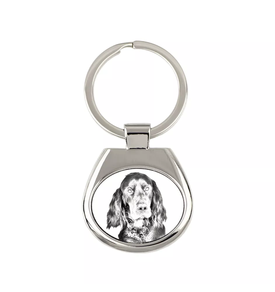 Gordon setter - keychain with a dog, keychain with a print, personalized pendant from the Art-Dog brand