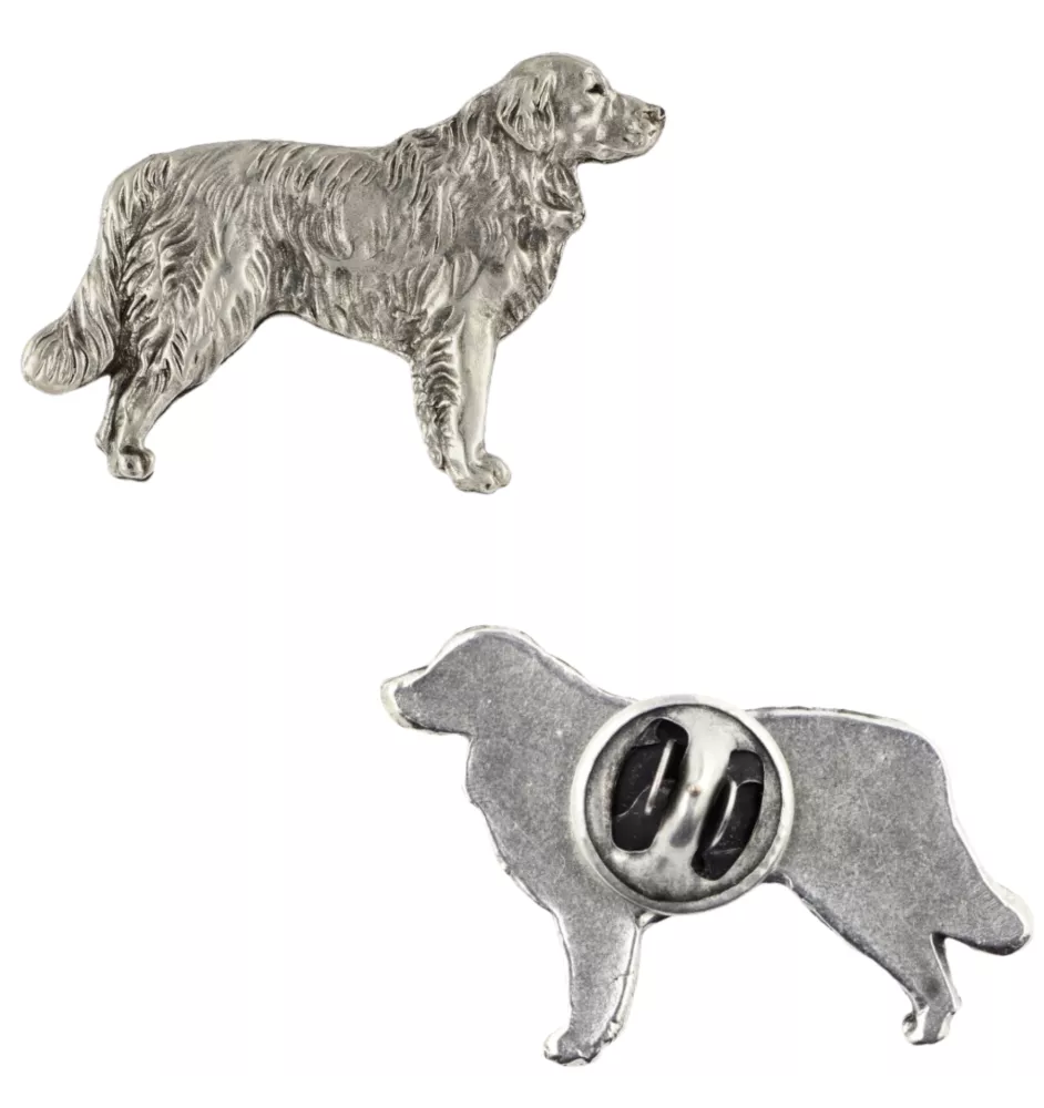 Golden Retriever - Broche de chien dans un coffret cadeau, épingle élégante, épingle de revers pour la veste de la marque Art-Dog
