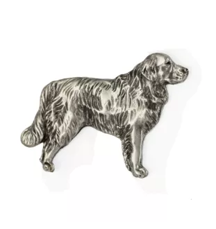 Golden Retriever - Hundebrosche in Geschenkbox, elegante Anstecknadel, Reversnadel für Art-Dog Markenjacke