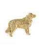 Golden Retriever - Hundebrosche in dekorativer Box, elegante vergoldete Anstecknadel, Jackenbrosche der Marke Art-Dog