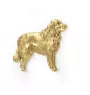 Golden Retriever - Hundebrosche in dekorativer Box, elegante vergoldete Anstecknadel, Jackenbrosche der Marke Art-Dog