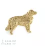 Golden Retriever - Hundebrosche in dekorativer Box, elegante vergoldete Anstecknadel, Jackenbrosche der Marke Art-Dog
