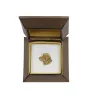 Golden Retriever I - Hundebrosche in dekorativer Box, elegante vergoldete Anstecknadel, Jackenbrosche der Marke Art-Dog