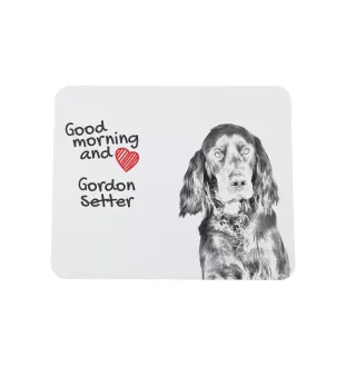 Gordon Setter, Schottischer Setter - Mauspad mit Druck, personalisiertes Mauspad mit Hund, einzigartiges Gadget für Büroangestellte von Art-Dog.