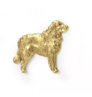 Golden Retriever - broche plaquée or, ornement élégant pour chien, broche unique de la marque Art-Dog