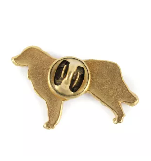 Golden Retriever - broche plaquée or, ornement élégant pour chien, broche unique de la marque Art-Dog
