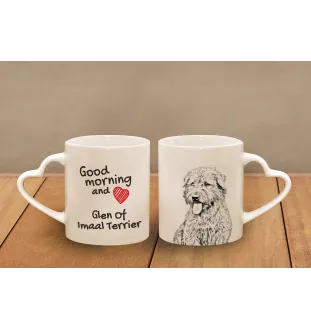 Terrier Irlandais Glen Of Imaal, Glen of Imaal Terrier - tasse avec chien, une tasse adorable avec une anse en forme de cœur, un cadeau universel de la marque Art-Dog