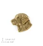 Golden Retriever I - broche plaquée or, ornement élégant pour chien, broche unique de la marque Art-Dog