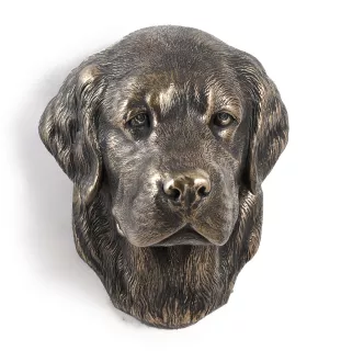 Golden Retriever - Statue de chien, buste suspendu, décoration unique pour les amoureux des chiens par la marque Art-Dog
