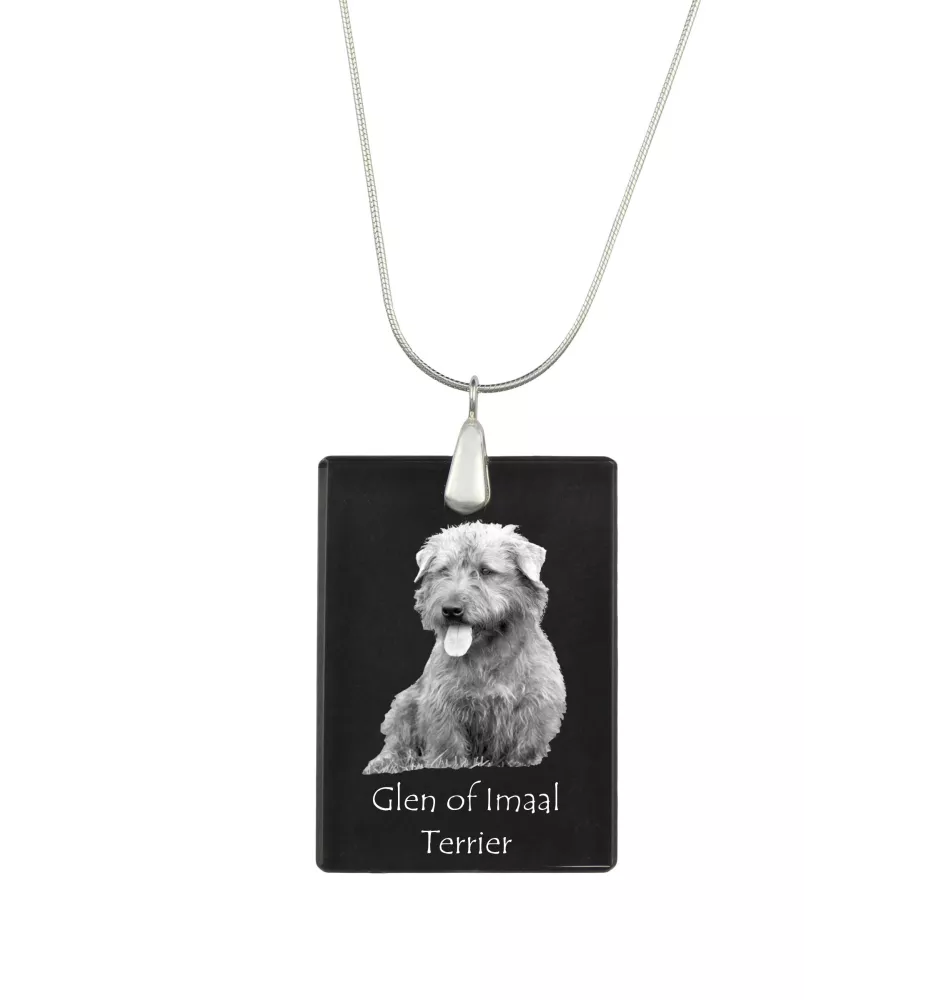 Glen of Imaal Terrier naszyjnik kryształowy z psem Art-Dog