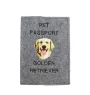 Golden Retriever - Dog passport case, document case, gift for the traveller from the Art-Dog brand