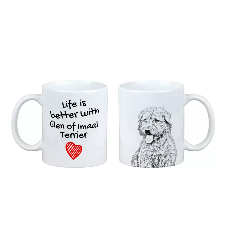 Glen of Imaal Terrier, Irischer Glen of Imaal Terrier - Tasse mit Hund, Tasse mit Bild, personalisiertes Geschenk der Marke Art-Dog