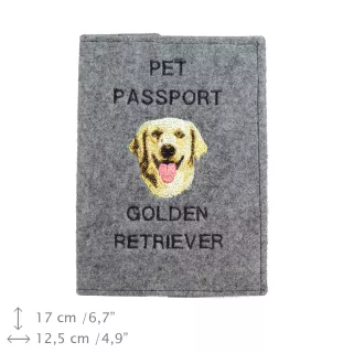 Golden Retriever - Hundepassetui, Dokumententasche, Geschenk für den Reisenden von der Marke Art-Dog