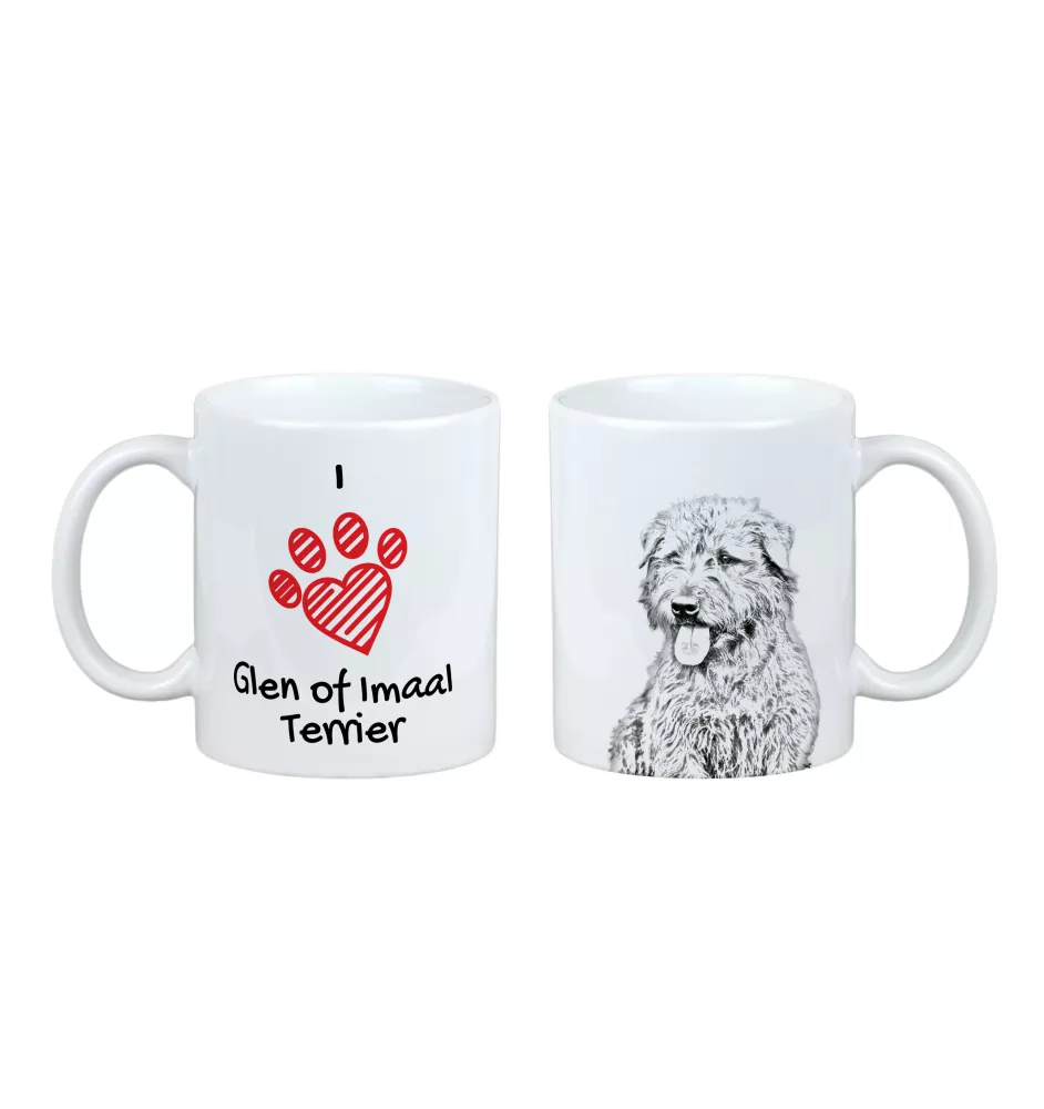 Glen of Imaal Terrier, Irish Glen of Imaal Terrier - cup with a dog, cute cup with graphics, a gift with your photo from the Art-Dog brand