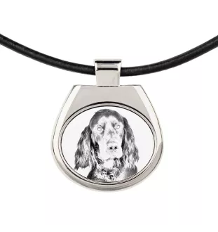 Gordon Setter, Schottischer Setter - Halskette mit Hund, personalisierter Anhänger mit Foto, einzigartige Halskette für Frauen und Männer von der Marke Art-Dog