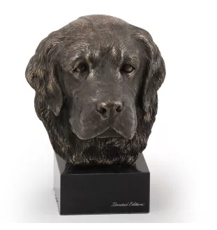 Golden Retriever - Hundestatue, Büste auf Steinsockel, Skulptur, Trophäe für Hundeausstellung der Marke Art-Dog