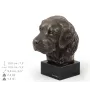 Golden Retriever - Hundestatue, Büste auf Steinsockel, Skulptur, Trophäe für Hundeausstellung der Marke Art-Dog