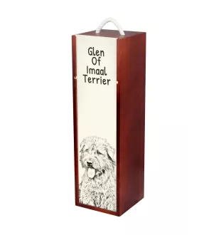 Glen of Imaal Terrier, Irish Glen of Imaal Terrier - wine box with a dog, alcohol box with graphics, personalized gift box from the Art-Dog brand
