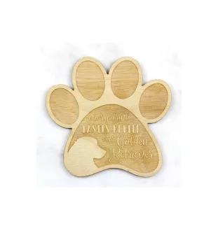 Golden Retriever - Sous-verre mug, sous-verre gravé avec chien, cadeau pour amoureux des chiens par la marque Art-Dog