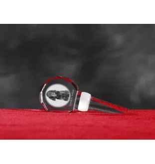 Gordon Setter, Schottischer Setter - Kristallflaschenverschluss, einzigartiger Weinverschluss mit Foto, personalisiertes Geschenk für Sommelier der Marke Art-Dog