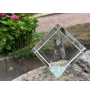 Setter Gordon  - un cube de cristal avec une photo, une photo de cheval dans le cristal, un presse-papiers cubique de la marque Art-Dog