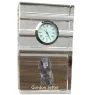 Setter Gordon  - une horloge en verre avec une photo, une photo de chien dans un cristal, une horloge de bureau personnalisée de la marque Art-Dog
