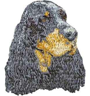 Gordon Setter, Schottischer Setter - Hund geformtes Aufnäher, besticktes Patch, einzigartiges Dekor für den Rucksack der Marke Art-Dog