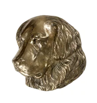 Golden Retriever - urn for dog ashes, personalized urn with engraving and bas-relief, commemorative box for dog ashes by Art-Dog brand