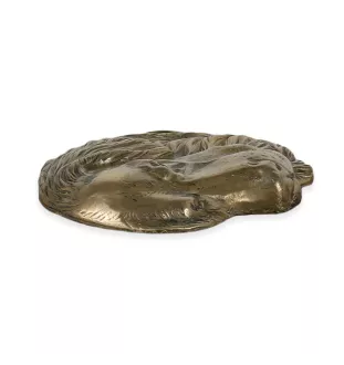 Golden Retriever - urn for dog ashes, personalized urn with engraving and bas-relief, commemorative box for dog ashes by Art-Dog brand