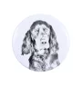 Gordon Setter, Schottischer Setter Magnet mit einem Hundepfotenabdruck, außergewöhnlich leicht, starker Magnet, handgefertigtes Produkt der Marke Art-Dog