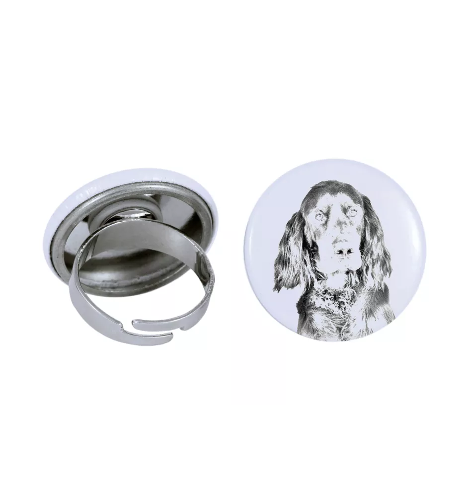 Gordon Setter, Schottischer Setter - Damen Schmuck mit dem Bild eines Hundes, handgefertigtes Produkt, Möglichkeit, Ihr eigenes Foto hinzuzufügen, Marke Art-Dog